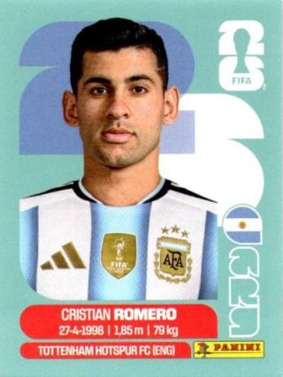 Cristian Romero – FIFA World Cup 2026 - Standard Edition, Nr. ARG4