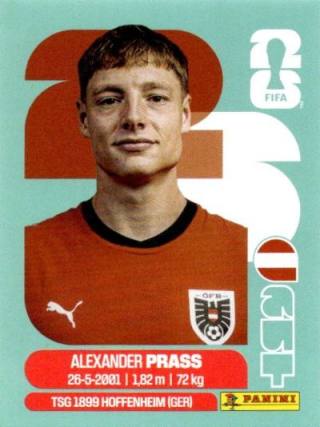 Alexander Prass – FIFA World Cup 2026 - Standard Edition, Nr. AUT9