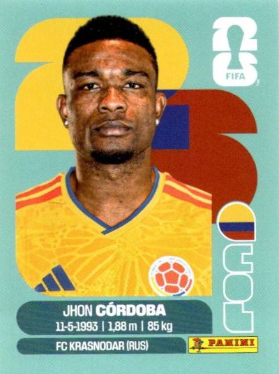 Jhon Córdoba – FIFA World Cup 2026 - Standard Edition, no. COL18