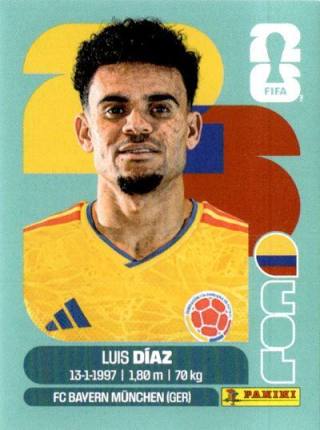 Luis Díaz – FIFA World Cup 2026 - Standard Edition, Nr. COL20