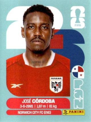 José Córdoba – FIFA World Cup 2026 - Standard Edition, no. PAN8