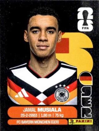 Jamal Musiala – FIFA World Cup 2026 - Standard Edition, no. GER15s