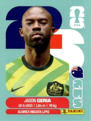 Jason Geria – FIFA World Cup 2026 - Standard Edition, Nr. AUS9x