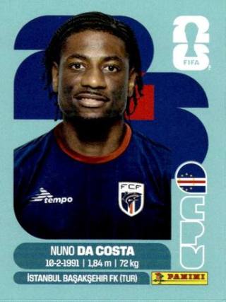 Nuno da Costa – FIFA World Cup 2026 - Standard Edition, Nr. CPV20x