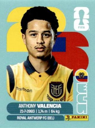 Anthony Valencia – FIFA World Cup 2026 - Standard Edition, Nr. ECU15x