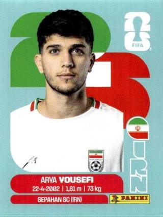 Aria Yousefi – FIFA World Cup 2026 - Standard Edition, Nr. IRN3x