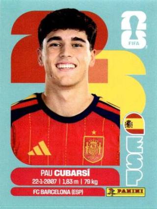 Pau Cubarsí – FIFA World Cup 2026 - Standard Edition, Nr. ESP3x