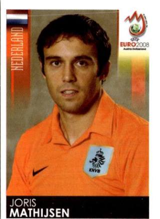 Joris Mathijsen – UEFA Euro 2008 Austria-Switzerland, nr 263