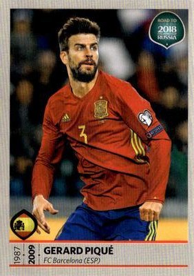 Gerard Piqué – Road to FIFA World Cup 2018  Russia, Nr. 67