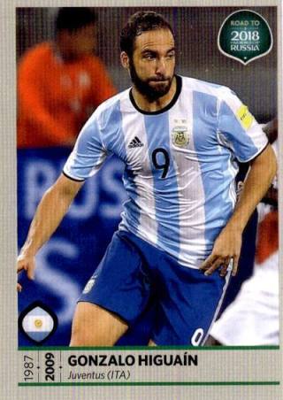 Gonzalo Higuaín – Road to FIFA World Cup 2018  Russia, Nr. 288
