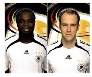 Gerald Asamoah / Fabian Ernst – Deutsches Nationalteam 2006, no. 180