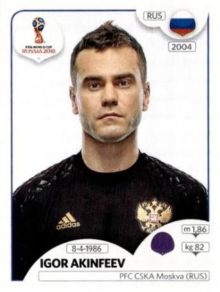 Igor Wladimirowitsch Akinfejew – FIFA World Cup 2018 Russia, Nr. 34