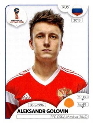 Alexander Sergejewitsch Golowin – FIFA World Cup 2018 Russia, Nr. 43
