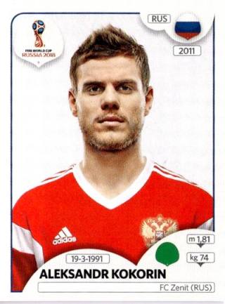 Alexander Alexandrowitsch Kokorin – FIFA World Cup 2018 Russia, Nr. 51