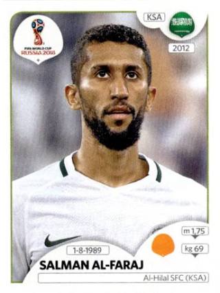Salman Al-Faraj – FIFA World Cup 2018 Russia, Nr. 63