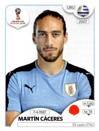 Martín Cáceres – FIFA World Cup 2018 Russia, Nr. 97