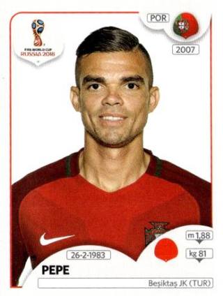 Pepe – FIFA World Cup 2018 Russia, Nr. 116