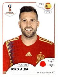 Jordi Alba – FIFA World Cup 2018 Russia, Nr. 135