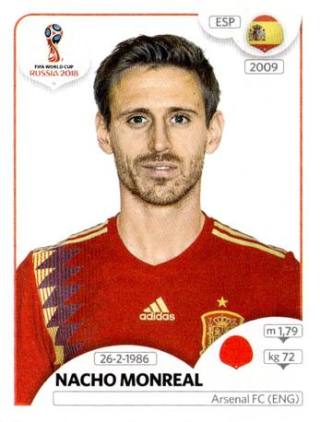 Nacho Monreal – FIFA World Cup 2018 Russia, Nr. 137