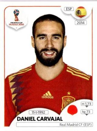 Dani Carvajal – FIFA World Cup 2018 Russia, Nr. 140