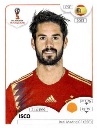 Isco – FIFA World Cup 2018 Russia, Nr. 143
