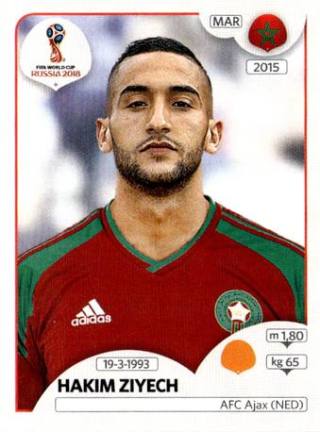 Hakim Ziyech – FIFA World Cup 2018 Russia, Nr. 166