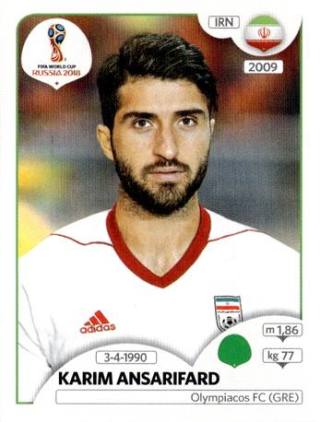 Karim Ansarifard – FIFA World Cup 2018 Russia, Nr. 189