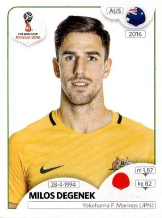 Miloš Degenek – FIFA World Cup 2018 Russia, Nr. 216