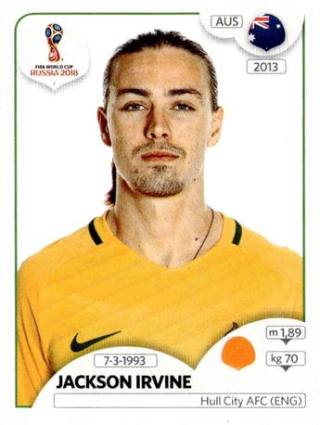 Jackson Irvine – FIFA World Cup 2018 Russia, Nr. 226