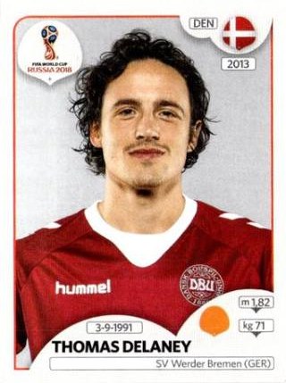 Thomas Delaney – FIFA World Cup 2018 Russia, Nr. 264