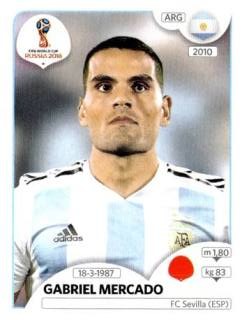Gabriel Mercado – FIFA World Cup 2018 Russia, Nr. 275