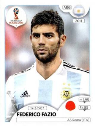 Federico Fazio – FIFA World Cup 2018 Russia, Nr. 276