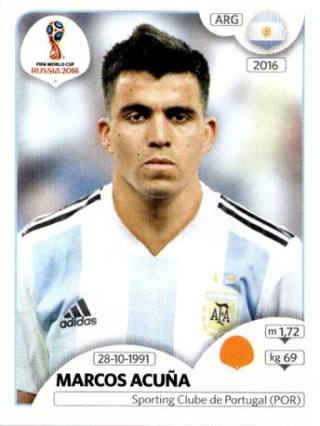 Marcos Acuña – FIFA World Cup 2018 Russia, Nr. 284