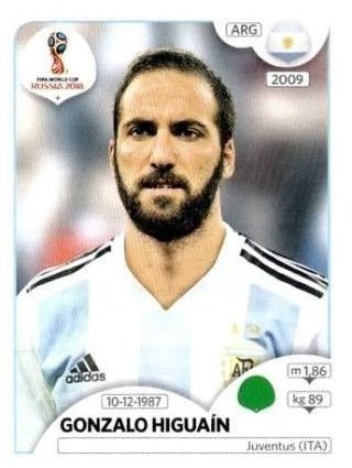 Gonzalo Higuaín – FIFA World Cup 2018 Russia, Nr. 291