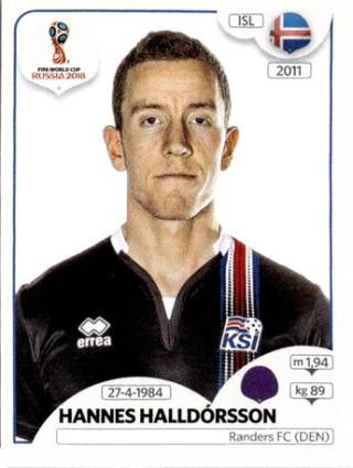 Hannes Þór Halldórsson – FIFA World Cup 2018 Russia, Nr. 294