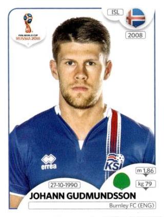 Jóhann Berg Guðmundsson – FIFA World Cup 2018 Russia, Nr. 307