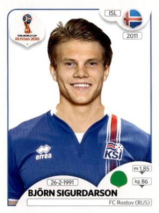 Björn Bergmann Sigurðarson – FIFA World Cup 2018 Russia, Nr. 311