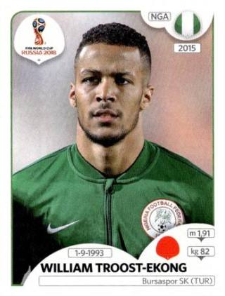 William Troost-Ekong – FIFA World Cup 2018 Russia, Nr. 337