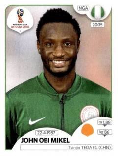 John Obi Mikel – FIFA World Cup 2018 Russia, Nr. 341