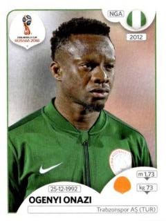 Ogenyi Onazi – FIFA World Cup 2018 Russia, Nr. 342