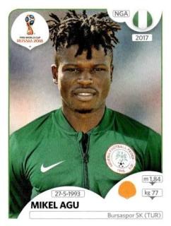 Mikel Agu – FIFA World Cup 2018 Russia, Nr. 345