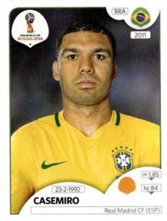 Casemiro – FIFA World Cup 2018 Russia, Nr. 364
