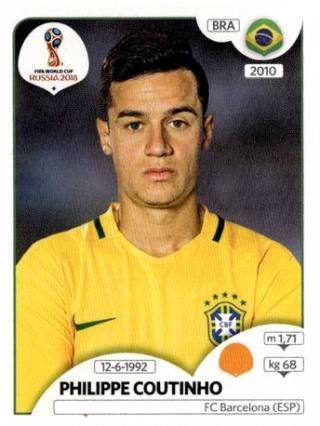 Philippe Coutinho – FIFA World Cup 2018 Russia, Nr. 367
