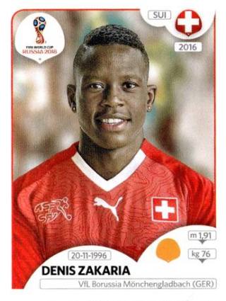 Denis Zakaria – FIFA World Cup 2018 Russia, Nr. 384