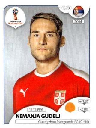 Nemanja Gudelj – FIFA World Cup 2018 Russia, Nr. 427