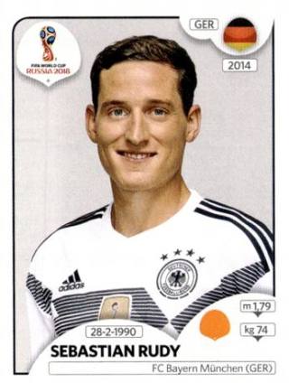 Sebastian Rudy – FIFA World Cup 2018 Russia, Nr. 445