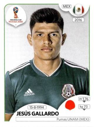 Jesús Gallardo – FIFA World Cup 2018 Russia, Nr. 458