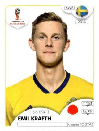 Emil Krafth – FIFA World Cup 2018 Russia, Nr. 480
