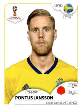 Pontus Jansson – FIFA World Cup 2018 Russia, no. 481