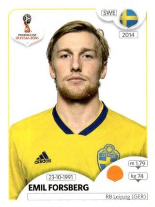 Emil Forsberg – FIFA World Cup 2018 Russia, n. 483